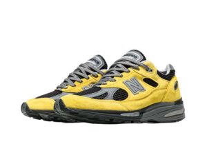 Replica New Balance 991v2 MiUK "Yellow Black"