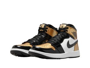 Replica Nike Air Jordan 1 High Golf "Gold Toe"