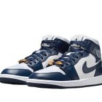 Replica Air Jordan 1 Mid "Football Grey Midnight Navy"